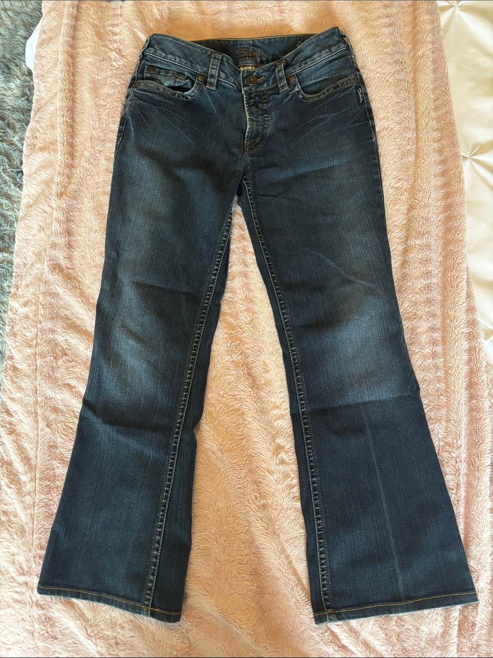 Silver Jeans Suki Low-Rise Women’s Dark Blue Bootcut Jeans - Size S